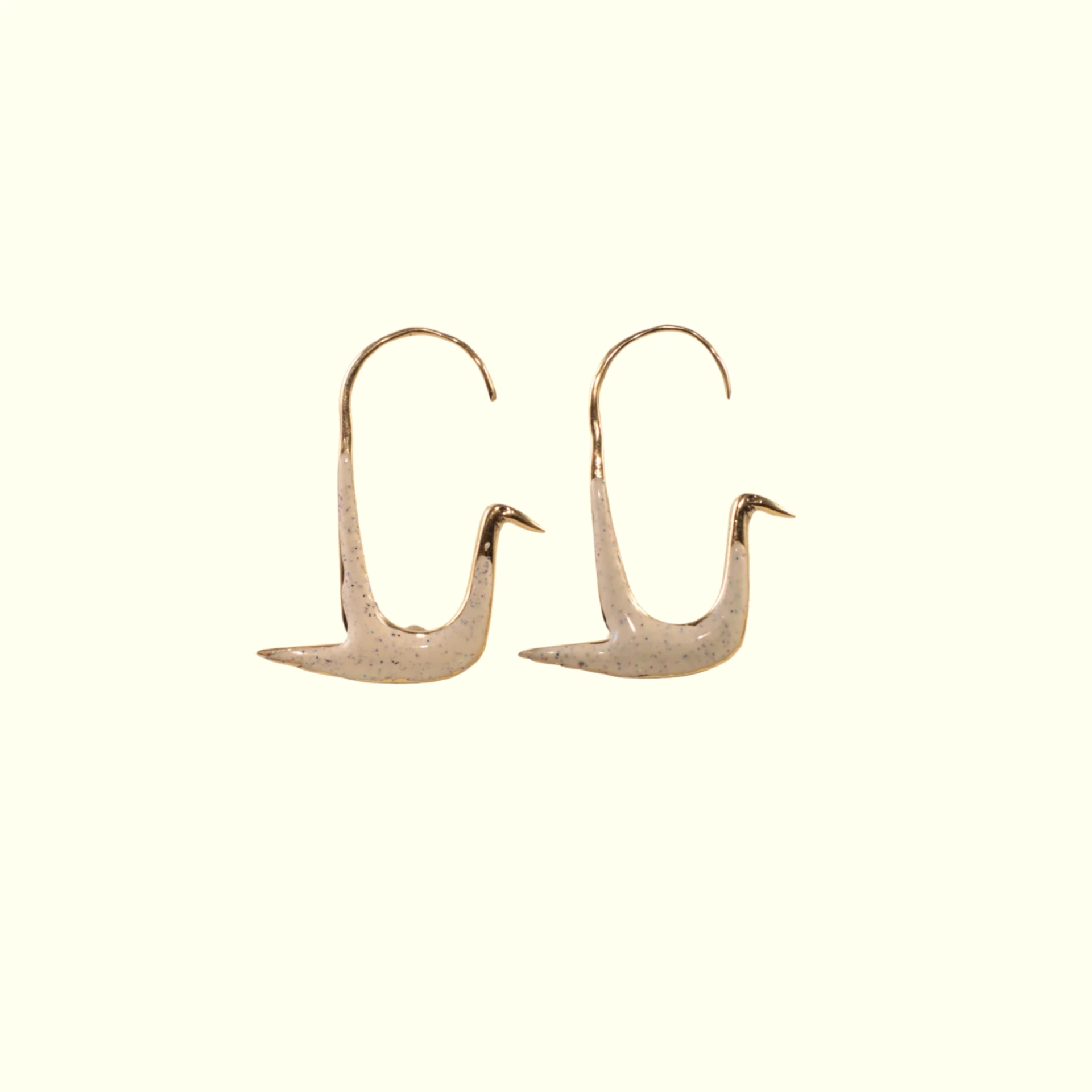 Boucles d'oreilles Oiseau émail